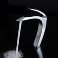 thumbnail image 3 of Grifo Monomando Llave Para Lavabo Fregadero Baño Lujo Plata, 3 of 5