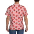 thumbnail image 2 of Naloa Strawberries Men's T-Shirt Sport T-shirt Men's Basic Tee Casual Men's Shirt, Round Neck, Short Sleeves - XX-Large, 2 of 5