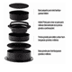 thumbnail image 2 of Prensas Para Hamburguesas Moldes Antiadherentes Manual Carne Xtellar Negro, 2 of 3
