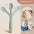 thumbnail image 4 of 6Pcs 6.3inch Silicone Feeding Spoons for First Stage Baby and Infant, Soft-Tip Easy on Gums I Training Spoon | Baby Utensils Feeding Supplies, Dishwasher & Boil-proof, 4 of 6