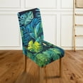 thumbnail image 2 of COEQINE Dining Room Chair Slipcovers Set of 1, Stretchable Universal Fit Chair Protector Polyester Spandex Machine Washable Covers for Dining Room, Hotel, Ceremony, Tropical Monstera Leaf, 2 of 7