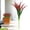 Red, variant on 1 Pcs Outdoor Fake Plants 17.3'' UV Resistant Artificial Tall Grass Plants Faux Tropical Flowers Bushes Decor All Season Planters Fake Greenery Plastic Plant Shrubs for Garden Patio Porch Decor A
