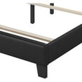 thumbnail image 2 of Furinno Pessac Upholstered Bed Frame, Black PU Leather, King, 2 of 10