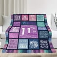 thumbnail image 2 of LHSHID 11th Birthday Gifts for Girls 11 Year Old Girl Birthday Gifts Ideas Birthday Gifts for 11 Year Old Girls 11th Birthday Decorations for Girl Throw Blanket 50"x60", 2 of 6