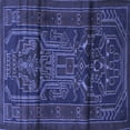 thumbnail image 1 of Ahgly Company Indoor Square Persian Blue Traditional Area Rugs, 7' Square, 1 of 4