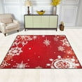thumbnail image 3 of Christmas Snowflakes Area Rugs Soft Non-Slip Floor Mats Large Nursery Carpets Doormat for Living Room Bedroom Hotel Decor 63"x48", 3 of 7