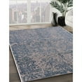 thumbnail image 2 of Ahgly Company Indoor Rectangle Mid-Century Modern Marble Blue Oriental Area Rugs, 2' x 4', 2 of 6