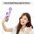 thumbnail image 3 of High Quality 3 Light Modes Selfie Light Clip 180° Rotatable Ring Light LED Phone Light Rechargeable Selfie Mirror, 3 of 6