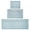Water, variant on mDesign Microfiber Bath Mats - 3 Piece Bathroom Rugs - Set of 3 - Water Blue