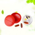 thumbnail image 4 of Pastillero Redondo ZHAOCHENG Mini Compacto 4 Compartimentos Rojo 1 Uds, 4 of 5