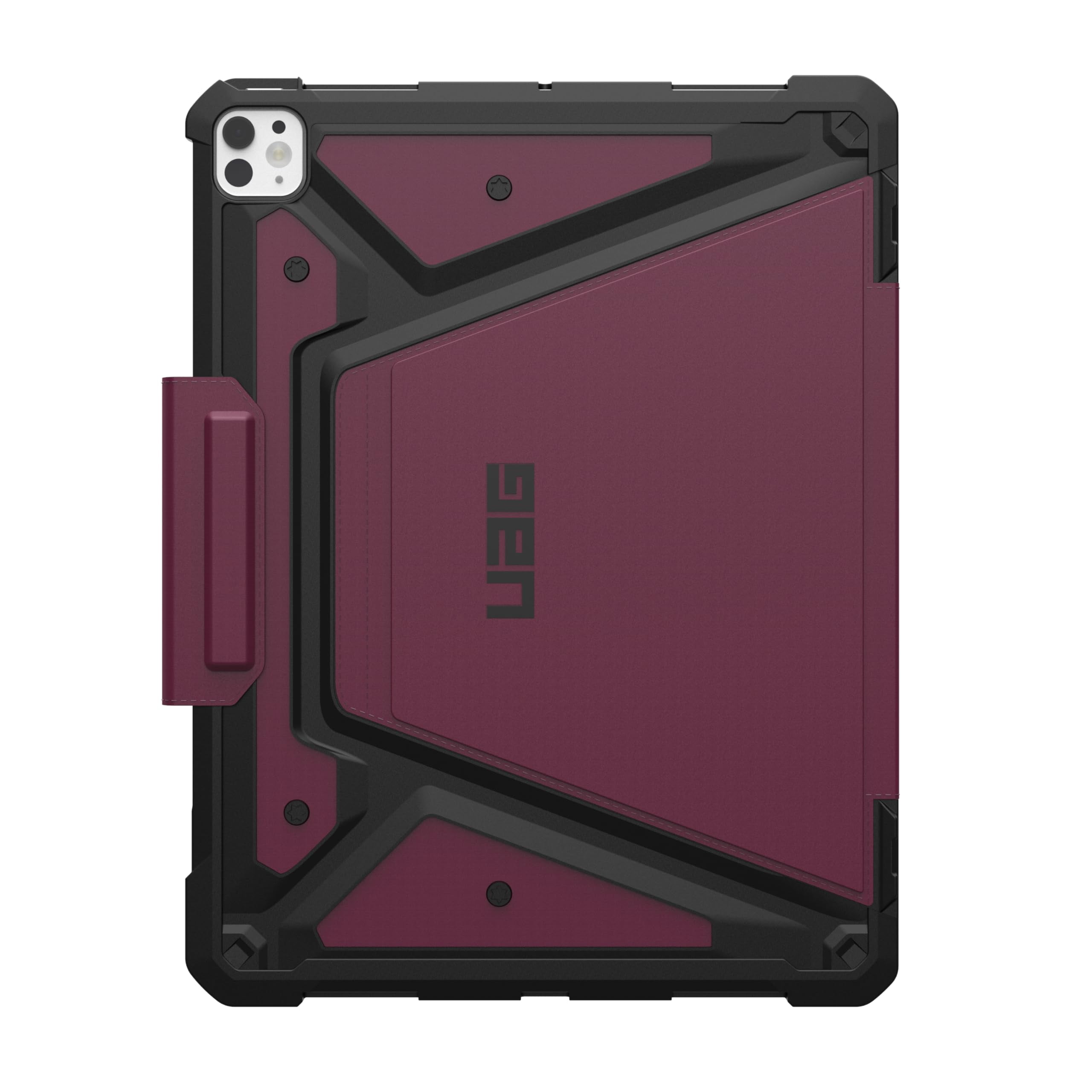 UAG iPad Pro 13" Case M5 2025 8th Gen, M4 2024 7th Gen A3360 A3361 A3362 A2926 Adjustable Multi-Angle Stand Pencil Holder Auto Sleep/Wake Folio Cover, Metropolis SE Bordeaux