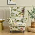 thumbnail image 2 of SHANNA Wingback Chair Slipcovers 2-Piece Stretch Fabric Wing Chair Cover with Cushion Cover Armchair Sofa Furniture Protector, 2 of 9