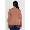 thumbnail image 5 of Womens Plus Size Basic Long Sleeve Crew Neck T-Shirt, 5 of 5