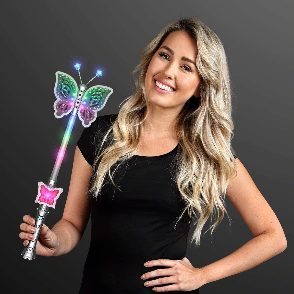 FlashingBlinkyLights Light Up Pretty Butterfly Wand