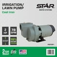 thumbnail image 2 of Star Water Systems 2 Hp Irrigation Pump HSP20P1, 2 of 6
