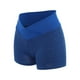 thumbnail image 2 of Gibobby Shorts Yoga Pantalones cortos de Yoga con movimiento de cadera y cintura ajustada a la cadera de melocotón de tela de panal de verano para mujer(Azul, XXL), 2 of 5