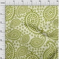 thumbnail image 3 of oneOone Viscose Jersey Light Green Fabric Asian Paisley Dress Material Fabric Print Fabric By The Yard 60 Inch Wide, 3 of 4