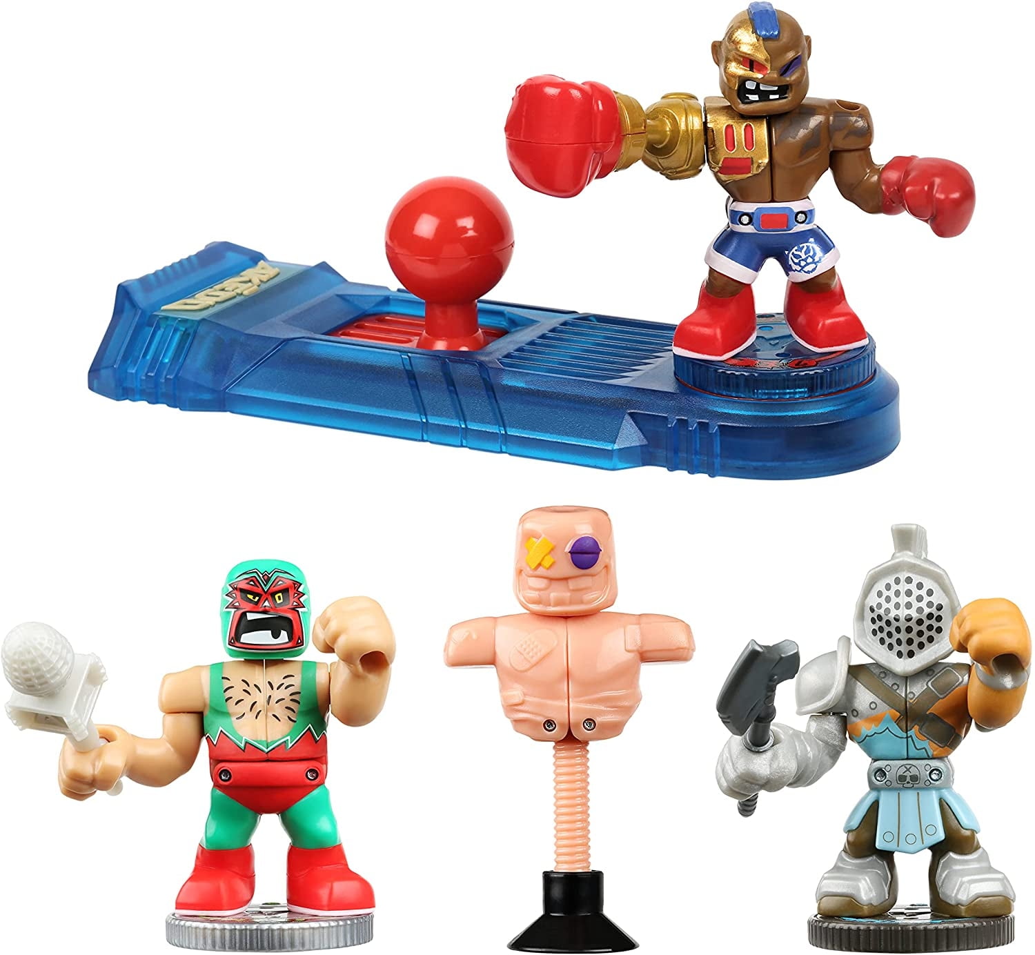 Akedo Ultimate Arcade Warrior Collector Pack Mini Battling Action Figures Ready, Fight, Split Strike, 2.19 x 1.65 x 2.21 inches