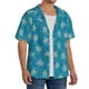 thumbnail image 2 of Fotbe Sea Turtle Camisa Estampada de Manga Corta para Hombre, Casual de Verano, Estilo Playero, Sin Arrugas-Small, 2 of 5