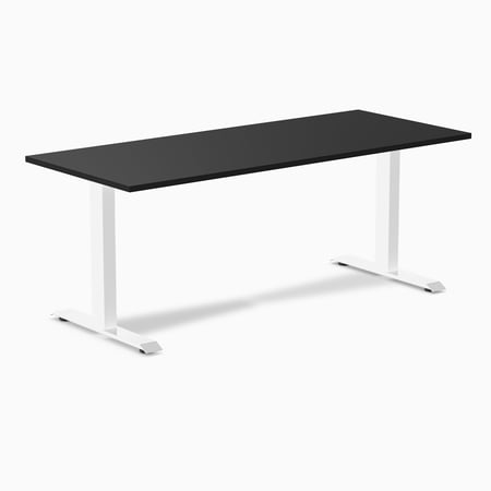 Desky Zero Laminate Office Desk - Black / Large 70.9 X 29.5 Inches / White