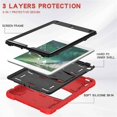 thumbnail image 3 of [PST] iPad Air 1 2 / iPad 9.7" 2017 2018 / Pro 9.7" Defender Armor Kickstand Case, Heavy Duty Military Grade Rugged Protective Shockproof Hard Case Cover with Kickstand, 3 of 5