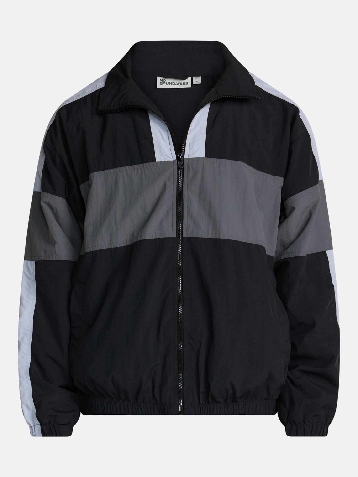 No Boundaries Windbreaker Jacket with Long Sleeves, Men's XS-4XLT