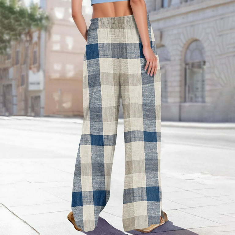 Trousers Outfit Petite Tartan Trousers TrdSipl Wide Leg Pants For