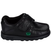 Boys Kickers Children Fragma Strap Shoe in Black