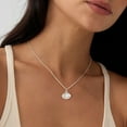 thumbnail image 4 of CROPD Pearl Necklace: 14K White Gold-Plated Pearl Pendant Necklace for Women Station Choker Y-necklace 16.5" + 2", 4 of 12