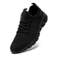 thumbnail image 2 of Mens Shoes Casual Sneakers Low Top Walking Shoes Breathable Mesh Sport Shoes Black Size 7, 2 of 5