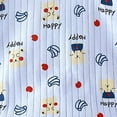 thumbnail image 4 of XZNPDUCQ Toddler Girls Summer Outfit Round Neck Short Sleeve Smocked T-shirt Elastic waist Casual Elastic 2Pcs For 6 12 18 24 Months 2T 3T 4T 5T Dailywear Blue，18-24 Months, 4 of 4