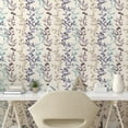 thumbnail image 2 of Ambesonne Leaves Peel & Stick Wallpaper for Home, Love Botanical Composition, 13"x36", Ivory and Multicolor, 2 of 5