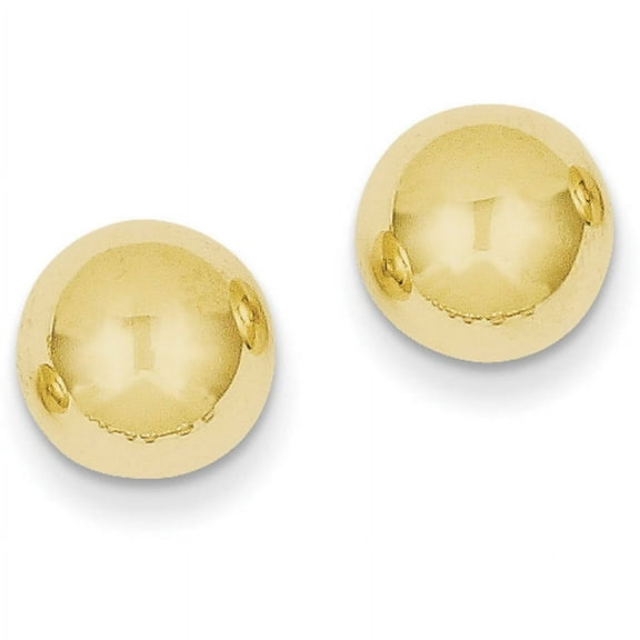 Primal Gold 14 Karat Yellow Gold 9.0mm Ball Post Earrings