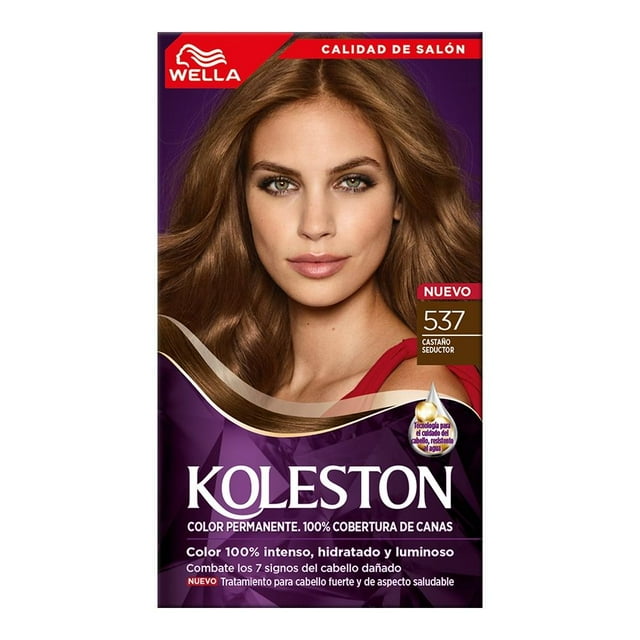 Tinte para cabello Koleston 537 castaño seductor
