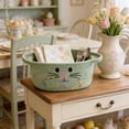 thumbnail image 4 of TIELUTT Rangement à Poignée Tissée Pâques Mignon et Rangement pour Chat Rangement pour Rangement Quotidien et Agencement des Fêtes. Contenant de Préparation de Repas Contenant Articles pour la Maison Pot de Réserve Anti-Odeur Contenants de Rangement en Acrylique avec L, 4 of 4