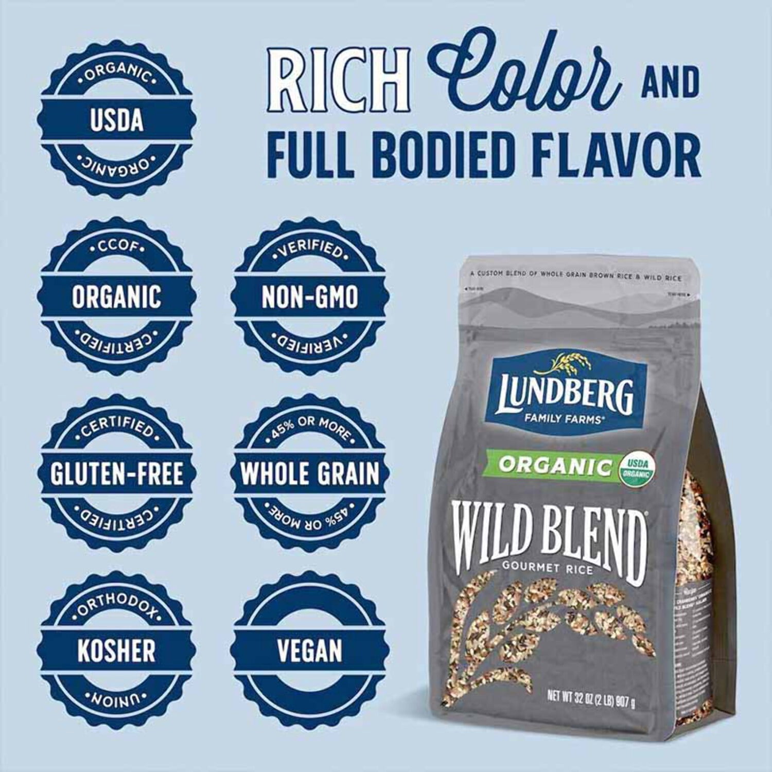 Lundberg Family Farms Organic Wild Blend® Rice - 6 ct
