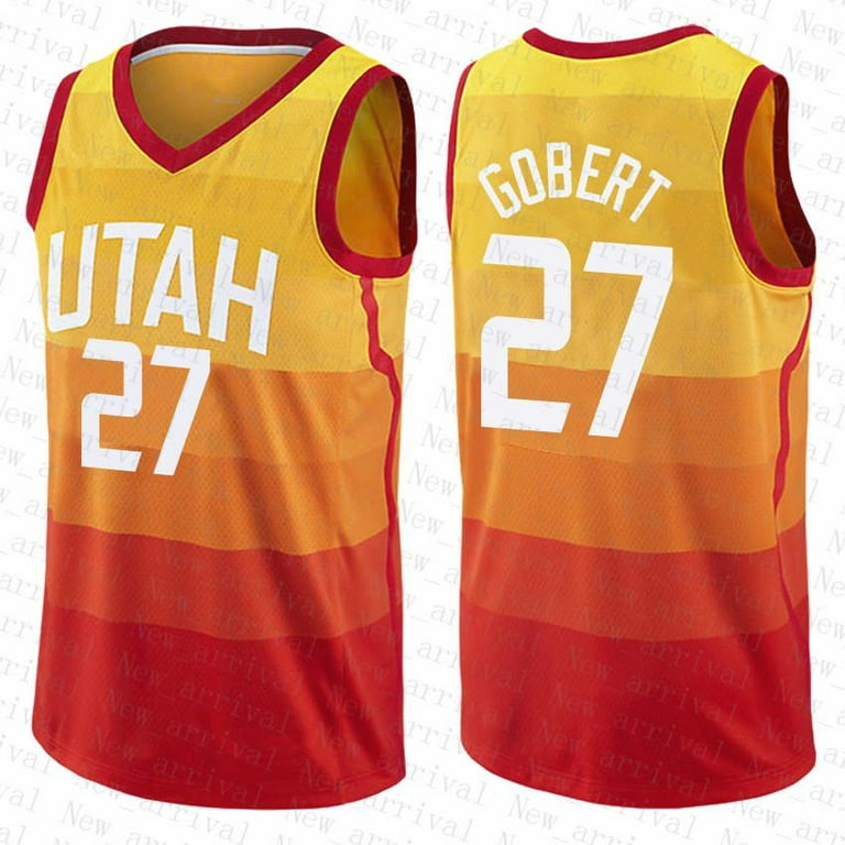 NBA_ Utah''Jazz''Men 32 12 Donovan Mitchell Rudy Gobert Basketball Jersey  45 27 John Stockton Karl Malone 112 