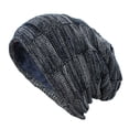 thumbnail image 1 of Fleece Lining Knitted Hat Winter Geometric Patterns Beanie Adult Unisex Winter Beanie Hat with Fleece Lining Geometric Design, 1 of 5