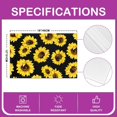 thumbnail image 4 of Sunflower Place Mats Set of 4 Sunflowers Table Mats with Yellow Flower Placemats 12x18, Chic Floral Wipeable Meal Mats Botanical Nature Anti-Slip Mats for Teen Girls Women Indoor Outdoor Home Party, 4 of 4