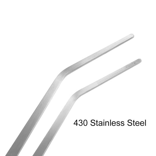 Unique Bargains Aquarium Straight Curved Tweezers Set 19 Inch