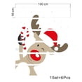 thumbnail image 4 of Árbol de Navidad 3D - 39,3 pulgadas x 7,08 pulgadas - 12 - con cajas de regalo Pegatinas autoadhesivas para escaleras Navidad, 4 of 5