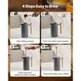 thumbnail image 4 of KFFKFF 34-Ounce Stainless Steel French Press Coffee Maker, 1-Liter Double-Wall Insulated Coffee and Tea Brewer with Filter, Ideal for Cold Brew, Camping, Travel, and Home Use, Black, 4 of 9