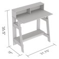 thumbnail image 4 of Safdie & Co. 31.5"L Computer Desk 2-Shelves in Dark Taupe, 4 of 4