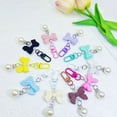 thumbnail image 2 of Candy Colored Bowknot Pearls Short Pendant Phone Charm Lanyard Ornaments Elegant Cellphone Jewelry Accessories For Women, 2 of 16