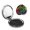 Round Shape, variant on DNA Rainbow LGBT Pride Science Portable Double-Sided Face Mirror Round Shape, Magnifying Compact Pocket Mirror with PU Leather Cover