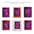 thumbnail image 3 of Koyal Wholesale Violet Cobalt Wedding Signs Bundle Set for Ceremony, Reception Decor Signage, 8.5 x 11", 30-Pack, 3 of 5