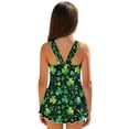 thumbnail image 2 of Tutolipy Bathing Suit, Green Clover Girls One Piece Swimsuit with Skirt, Comfort Comes with Lining Girls Beach Swimsuit for Vacation Size 3-4 Years, 2 of 8