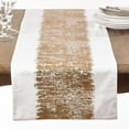 thumbnail image 3 of Saro Lifestyle Metallic Banded Design Table Runner, 3 of 5