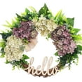 thumbnail image 3 of Fall Wreath for Front Door Wreath Autumn Wreath 18 Inch Orange Red Hydrangea Wreath Handmade Wreath Hello Wreath Farmhouse Wreath, 3 of 6