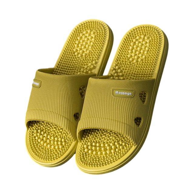 Minnieouse Zapatilla de baño de secado rápido para múltiples ocasiones, zapatillas de ducha, zapatillas antideslizantes Accesorios de calzado Amarillo